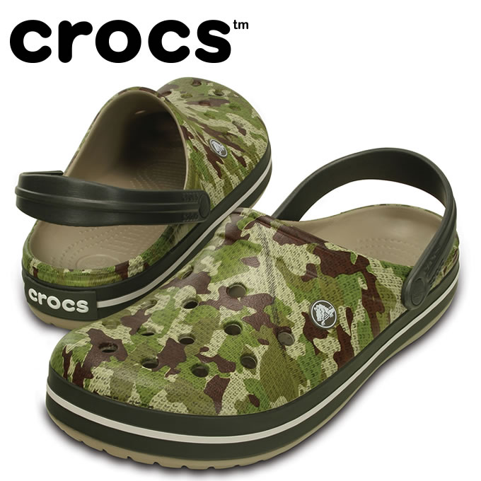 クロックス crocs サンダル ユニセックス クロックバンド カモ クロッグ203191