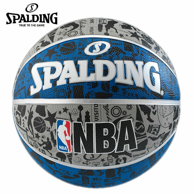 スポルディング SPALDINGバスケットボール 7号球グラフィティ ブルー83-176Zの画像