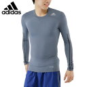 アディダス adidas長袖機能インナー メンズテックフィット BASE 3Stripes ロングスリーブDSJ63