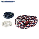 ロサーセン ROSASEN ゴルフ メンズ 編み込みメッシュベルト 046-65231