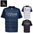 【8/20 20:00〜 4時間限定エントリーでポイント10倍】スボルメ svolmeサッカー 半袖プラクティスシャツ マルチボーダープラシャツ171-19500