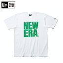ニューエラ NEW ERA Tシャツ 半袖 コットン メンズ レディース Tシャツ ビッグニューエラ ホワイト × グリーン 11556807