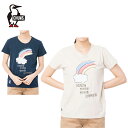 チャムス CHUMS Tシャツ 半袖 レディース Rainb...