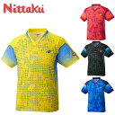 【7000円以上でクーポン利用で500円引 6/11 1:59迄】 ニッタク Nittaku 卓球ウェア メンズ レディース SKYMILKY SHIRT スカイミルキーシャツ NW2189
