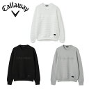 キャロウェイ ゴルフウェア セーター メンズ プレーティング&ガーター編み撥水ニット C21218102 Callaway