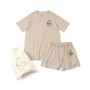  チャムス CHUMS Tシャツ 半袖 レディース コージードレス2スタイルセット Cozy Dress 2style Set CH18-1206 GrayBeige