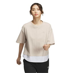 アディダス Tシャツ 半袖 レディース W SE レイヤードTシャツ HY4619 DRK60 <strong>adidas</strong>