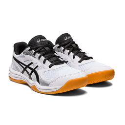 <strong>アシックス</strong> <strong>バレーボールシューズ</strong> ジュニア キッズ UPCOURT 5 GS アップコート 2E相当 1074A039.102 asics ホワイト ブラック 部活 ローカット 衝撃吸収