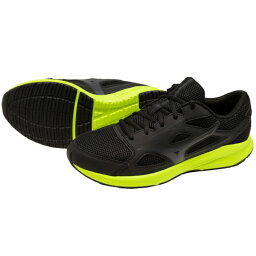 ミズノ ランニングシューズ メンズ <strong>マキシマイザー</strong><strong>26</strong> ブラック×ライム 3E相当 幅広 K1GA240006 MIZUNO スニーカー