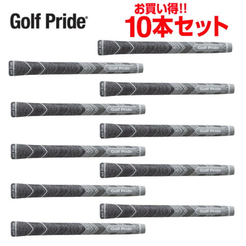 【店頭受取でポイント5倍 8/10 0:00〜8/16 23:59】 ゴルフプライド Golf Prideゴルフ メンズマルチコンパウンドMCC プラス4 ミッドサイズ グレー クラブ用グリップお買い得10点セットMCCM