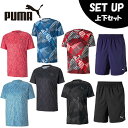プーマ 半袖Tシャツ ハーフパンツ セット メンズ トレーニング ブラスト AOP+ウーブン ショーツ 519231+518826 PUMA