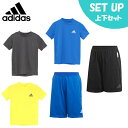 アディダス Tシャツ 上下セット ジュニア HEAT.RDY Tee ヒート レディ ティー+フェイス ショート フェイス ザ ヒート IUB39+HAD83 adidas