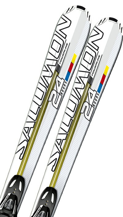 サロモン24 HOURS POWERLINE S1 with L10 専用ビンディング付スキー板　2011-12モデル