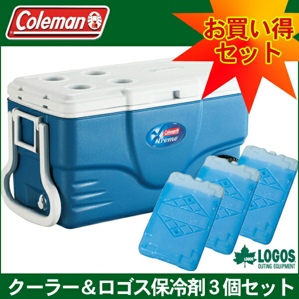 【保冷剤3個セット】コールマン（Coleman） クーラーボックス エクストリームホイールクーラー62QT 3000001354