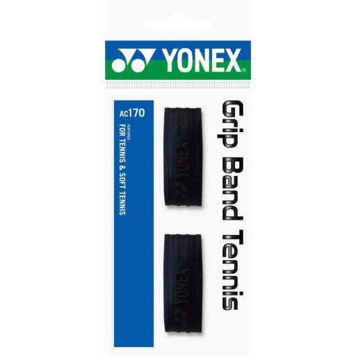 YONEX(ヨネックス)　テニスグリップバンド（2個入）　AC170　カラー：007（ブラック）テープを巻く手間を省き、巻き替えが簡単。