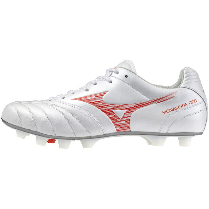 ミズノ サッカースパイク メンズ ジュニア モナルシーダネオ3 ワイド エリートELITE P1GA242160 MIZUNO MONARCIDA 人工芝用 天然芝 土 3E相当 ホワイト レッド sc