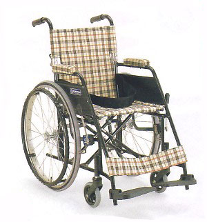 KLシリーズバンド式介助ブレーキ・アルミフレーム自走式車椅子カワムラサイクル製KL22-(38,40)B
