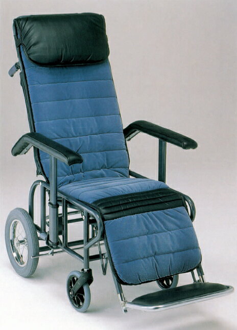 松永製作所・アルミ製介助用用椅子・フルリクライニング（手動・背・足・連動）1型