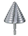 TRUSCO/トラスコ中山(株) 六角軸樹脂用ステップドリル 2枚刃 45〜55mm NMS-55P