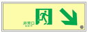緑十字/(株)日本緑十字社 高輝度蓄光通路誘導標識 110×310×7mm SUC-K020 379020
