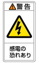緑十字/(株)日本緑十字社 PL警告ステッカー 警告・感電の恐れあり 70×38mm 10枚組 PL-209(小) 203209