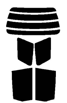 ファミリアバン BVY11・BVFY11 カット済みカーフィルム 顔料着色・断熱 リヤーセット