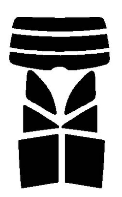 ファミリアショートワゴン BJ# カット済みカーフィルム 顔料着色・断熱 リヤーセット