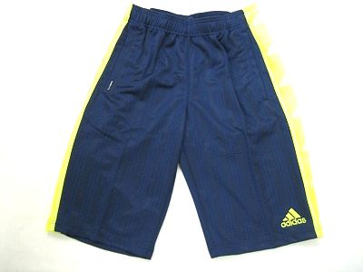 【Adidas】ハーフパンツ●ネイビー/イエロー●KF070