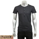 Project-e プロジェクト イー メンズ ヘンリーネック 半袖Tシャツ MTB BLACK ブラック