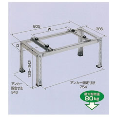 バクマ工業 B-HZAM3 平地・傾斜置用架台