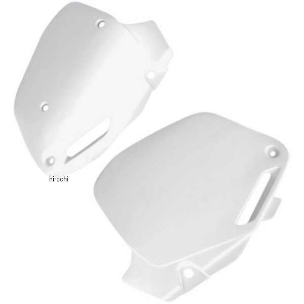 【USA在庫あり】 ユーフォープラスト UFO PLAST サイドパネル 90年-01年 CR125R、CR250R、CR500R 白 12-303-29 HD店