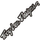 TDW263SV0118 RSタイチ トロイリーデザインズ Troy Lee Designs TLD シグネイチャーアルミニウム ステッカー シルバー 46cm