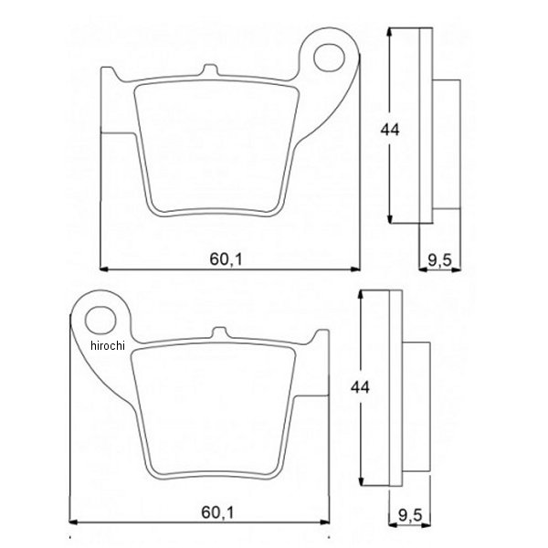 アコサット ACCOSSATO ブレーキパッド AGPP072 スタンダートMX CRF450R、CRF450X、CR250、CRE250 403-AGPP072-STMX HD店
