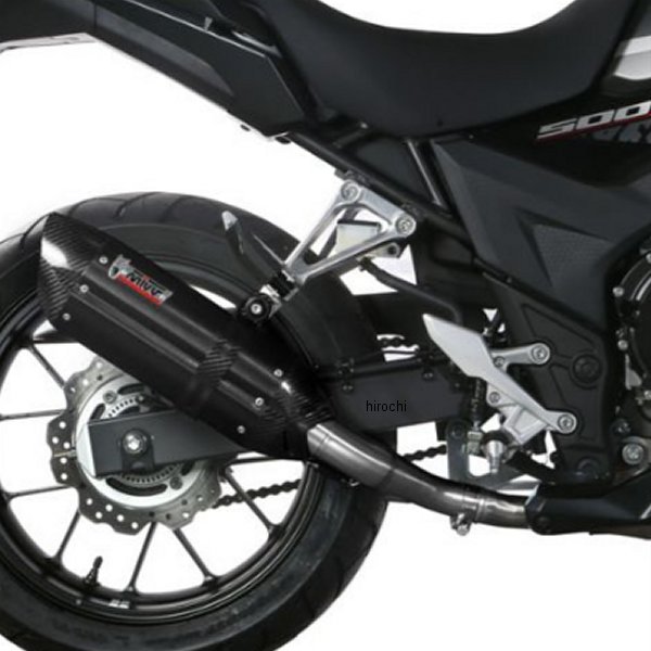 ミヴ Mivv スリップオンマフラー 17年-21年 CB500X ブラックステンレス H.067.L9 HD店