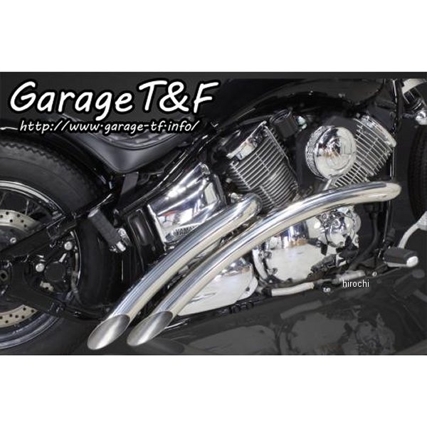 ガレージT＆F ベントマフラー ステンレス タイプ1 ドラッグスター1100 DS1100VTML01 HD店