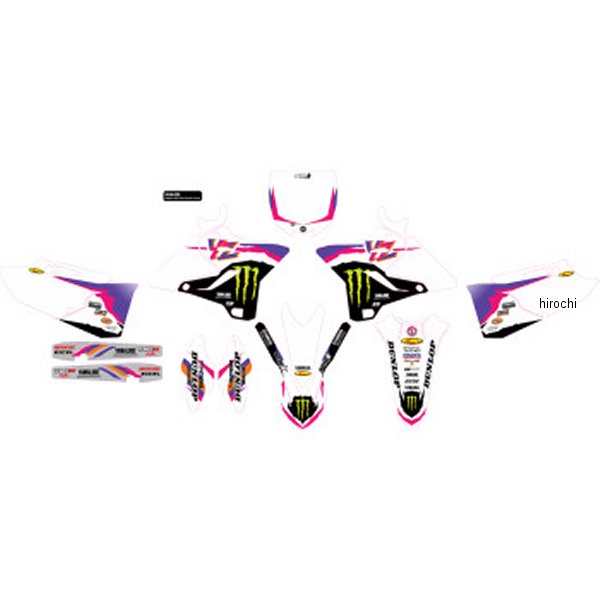 【USA在庫あり】 D'cor Visuals グラフィックキット モンスター YZ RETRO 15年-21年 YZ125、YZ250 4302-7220 HD店