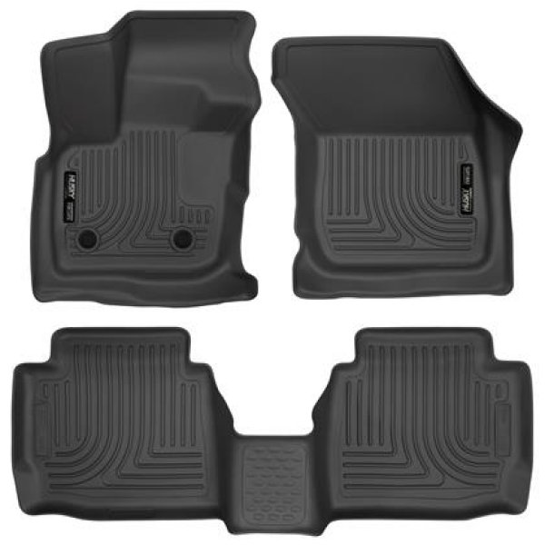 【USA在庫あり】 Husky Liners 17 Ford Fusion / 17 Lincoln MKZ Black Front and 2nd Row Floor Liners hsl98791 HD店