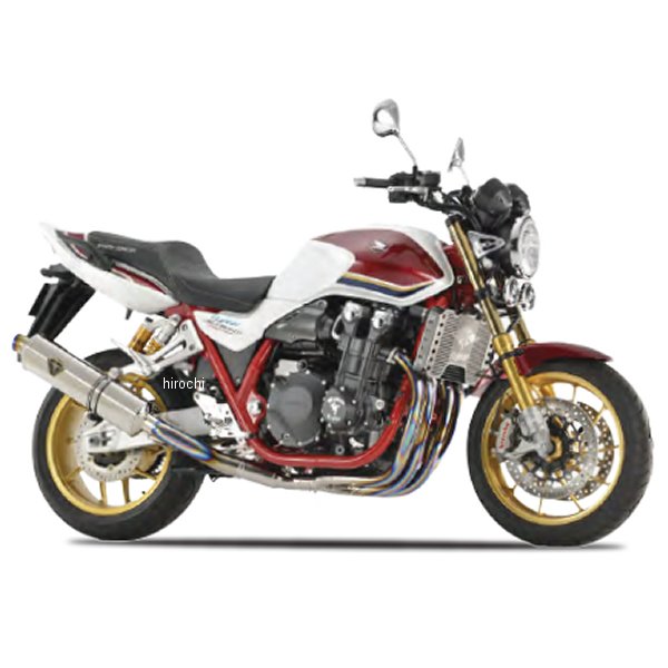 【メーカー在庫あり】 アールズギア r's gear フルエキゾースト FINAL記念モデル ワイバンR シングル Sタイプ CB1300SF チタンポリッシュ WH48-S5ST HD店