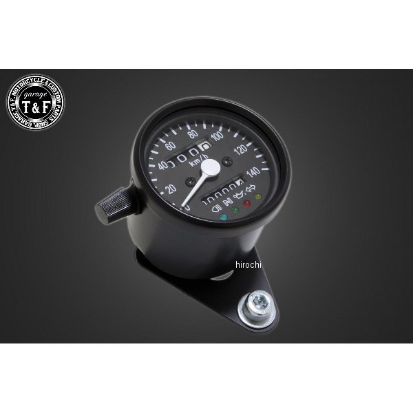 【New】 ガレージT&F 機械式ミニスピードメーター インジケーター内蔵(VH01J/前期)専用カプラー付き ドラッグスター400 ブラック 707250 HD店