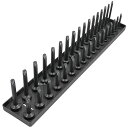 YA12MET スナップオン Snap-on ミリサイズ ポスト付きソケットホルダー 1/2インチ ドライブ グレー (10mm-27mm サイズレンジ)