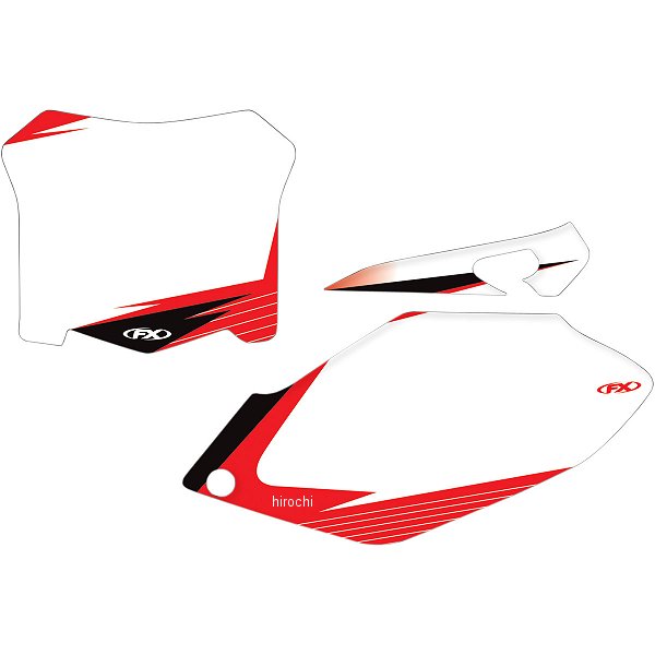 【USA在庫あり】 ファクトリーFX FACTORY EFFEX ナンバー パッチプレート 13年 CRF450R 白 4310-0717 HD店