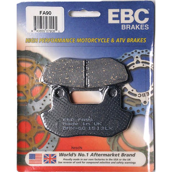 【USA在庫あり】 EBC イービーシー ブレーキパッド フロント 82年-83年 VT750、CB450 (オーガニック) FA90 HD店