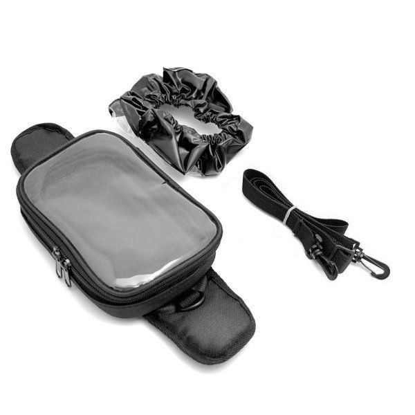 HR501-01 マルチ ナビタンクバッグ 落下防止用 クランプベルト付き 吸盤タイプ