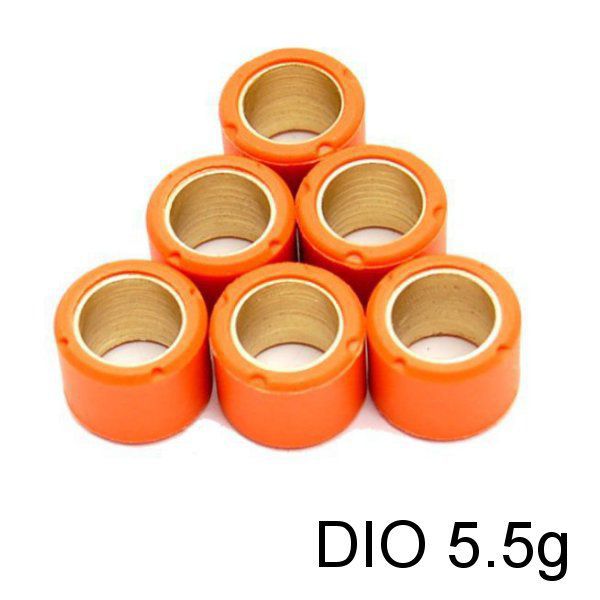 MT-10007241-55 ウエイトローラー 5.5g×6個 DIO【即納】【全国送料240円】