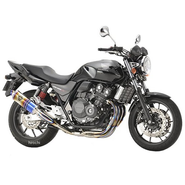 アールズギア r's gear フルエキゾースト ワイバンR シングル 18年以降 CB400SF チタンドラッグブルー WH34-S1SD JP店
