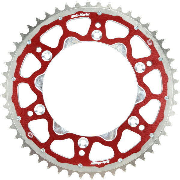 【USA在庫あり】 モトマスター Moto-Master FUSION SERIES DUAL RING SPROCKET (RED, 520-51T) HONDA 1211-2111 JP店