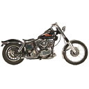 【USA在庫あり】 599618 723A パウコ PAUGHCO フルエキゾースト ドラッグパイプ 34インチ(864mm) グースカット 66年-69年 ショベルヘッド