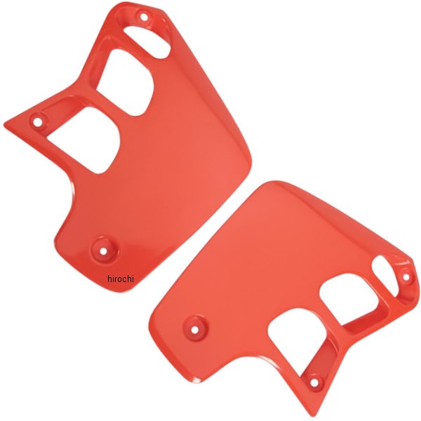【USA在庫あり】 ユーフォープラスト UFO PLAST ラジエーターカバー 88年-90年 CR125R、CR250R オレンジ 12-222-31 JP店