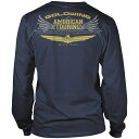 【USA在庫あり】 ホンダ純正 Tシャツ 長袖 ゴールドウィング ツーリング ネイビー LG 547388 JP店