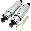 【USA在庫あり】 774043 412-4043C プログレッシブ PROGRESSIVE リアサスペンション 11インチ(279mm) 標準硬さ FL/FX 4速 クローム/カバー付き